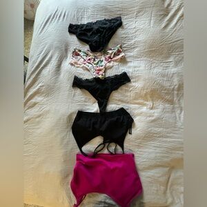 Bundle of 3 Medium Panties and 2 Sports Bras - Various Styles